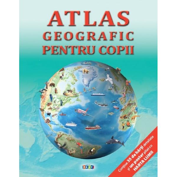 Acest atlas atragator si accesibil foloseste cele mai recente harti realizate pe calculator istituind o sursa de documentare distractiva si in acelasi timp bogata in informatii pentru amilie si pentru scoala Tarile lumii sunt redate in culori clare vii si usor de identificat Atlasul este ilustrat cu fotografii color si desene simbolice incantatoare oferind o mare cantitate de informatii utile si interesante  • Hartile digitale de ultima ora 