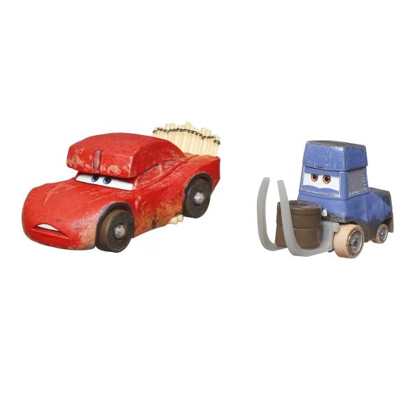 Cu noile masinute Cars cei mici se pot juca si repune in scena cursele din filmul Disney Cars Masinutele metalice infatiseaza fidel personajeleSeturile Disney Pixar Cars 3 aduc in prim-plan personajele preferate ale animatiei Fiecare vehicul este realizat la scara 1 la 55 si are un design unic culori si detalii ca originalele Copiii pot crea scenarii diferite si episoade de aventura folosind perechile de masini favorite Machetele de masini sunt alegerile perfecte atat pentru copii cat 