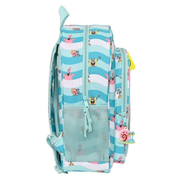 Rucsac scoala clasa I - III Sponge Bob Stay PositiveDimensiuni 31x38x12 cmMaterial 100 PoliesterGreutate 480 gProdus original 100Fabricat in Spaniaeste ideal pentru scoala clasele 1-4 dar si pentru micile plimbari in parc sau calatorii are un compartiment principal foarte incapator si un buzunar frontal care se inchid cu fermoarRucsacul este prevazut cu doua buzunare laterale din 