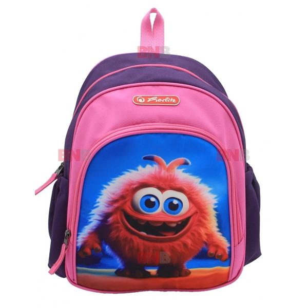 Rucsac Cool motiv Monster rozIdeal pentru copii 3 – 6 aniGhiozdanele si rucsacurile Herlitz sunt singurele din Romania acreditate si recomandate de Societatea Romana de Pediatrie Au structura rezistenta atent captusita astfel incat sa asigure ergonomia distributia presiunii si greutatii in mod egal pe coloana precum si aerisirea spatelui si a umerilor Pozitia rucsacului este reglabila in functie de conformatia copilului – lucru extrem de important 