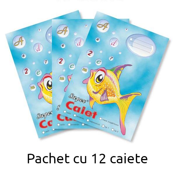 Pachet cu 12 caiete Pestisorul A5 dictando 48 file Caiet Pestisor cu liniatura dictando format A5 cu 48 de file capsatSuper Caiet Pestisorul recomandat la scoalaCaiet fabricat in Romania de foarte buna calitatea din hartie groasa de 70 gmp ce nu permite trecerea cernelii de pe o fila pe alta