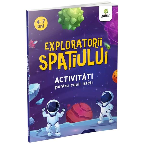 Spa&539;iul un loc enigmatic întunecat &537;i plin de corpuri cere&537;ti ce sfideaz&259; logica dar nu &537;i pentru cei care vor rezolva aceast&259; carteUrc&259; la bordul rachetei tale &537;i descoper&259; toate misterele cosmosului în timp ce te distrezi pe cinsteÎn aceast&259; carte de activit&259;&539;i tinerii astronau&539;i trebuies&259; g&259;seasc&259;obiecte ascunses&259; descopere &537;i 