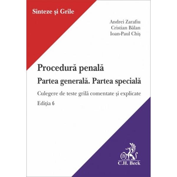 Despre lucrareModul dinamic în care se aplica normele de procedura reclama un demers similar &537;i în în&539;elegerea lor Mecanismele procesuale presupun corela&539;ii legislative &537;i ra&539;ionamente logico-juridice complexe Prin urmare cunoa&537;terea cadrului normativ reprezinta doar o premisa în asimilarea corecta a ipotezelor legislative &537;i a formelor procedurale în care acestea se manifesta în concretEdi&539;ia 6 