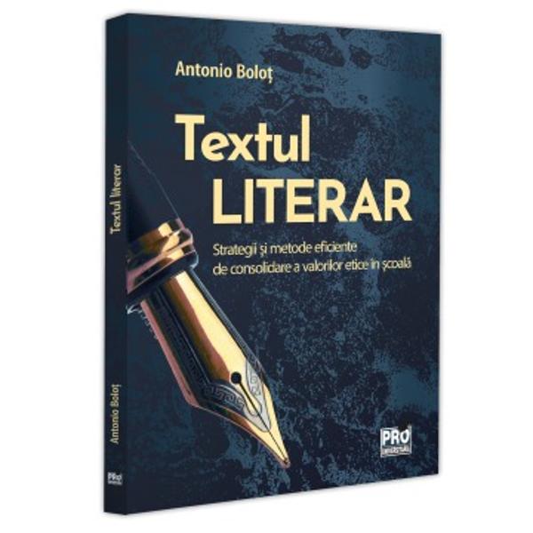 Textul literar Strategii si metode eficiente de consolidare a valorilor etice in scoala este o lucrare esentiala pentru orice cadru didactic preocupat de formarea completa a elevilor propunandu-si sa aduca solutii concrete si viabile pentru problemele actuale din sistemul de invatamant romanesc centrate pe integrarea valorilor etice in predarea limbii si literaturii romaneAbordarea este una multidisciplinara imbinand perspective din psihologie pedagogie didactica etica si 