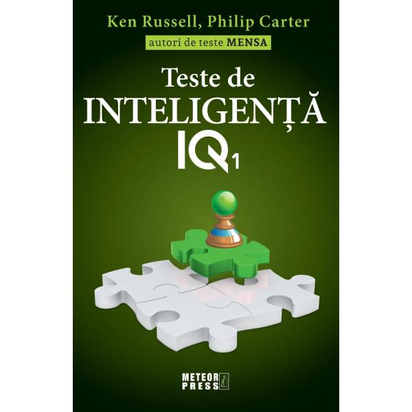 Teste de inteligenta IQ 1 de Ken Russell Philip CarterDoriti sa va imbunatatiti rezultatele la testele IQTrebuie sa sustineti un test IQ pentru a obtine un postIn ambele cazuri ajutorul va este acum la indemanaConcepute pentru masurarea inteligentei testele IQ reprezinta o componenta a sistemului educational si a procesului de recrutare si selectare a personaluluiDesi testele IQ va pot intimida s-a dovedit ca va puteti imbunatati rezultatele 