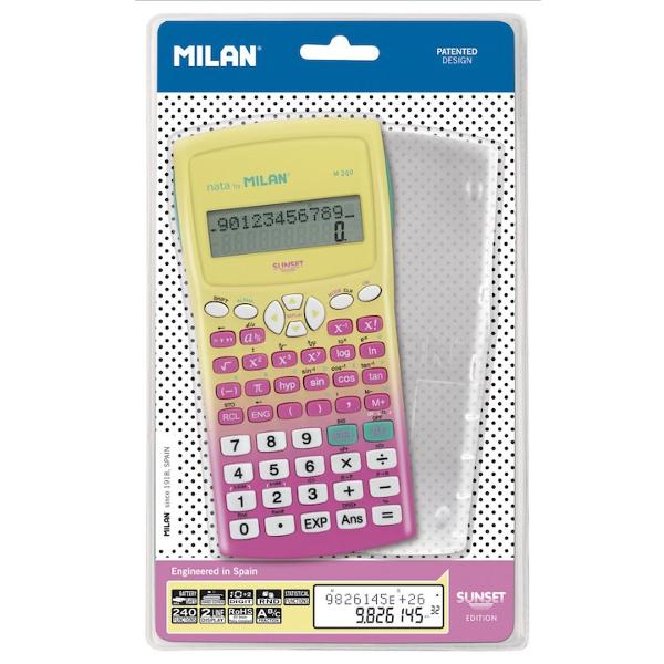 Completeaza-ti necesarul de birou cu cele mai moderne calculatoare de la MILANFie ca ai nevoie sa calculezi ceva simplu sau ai de facut calcule mai complicate cu siguranta calculatorul cu 240 de functii de la MILAN iti va fi de ajutorcalculator stiintificecran cu afisaj imbunatatit si stingere automata10  2 digits240 de functiiafisare pe 2 randurifunctie statistica si fractionaracarcasa de 