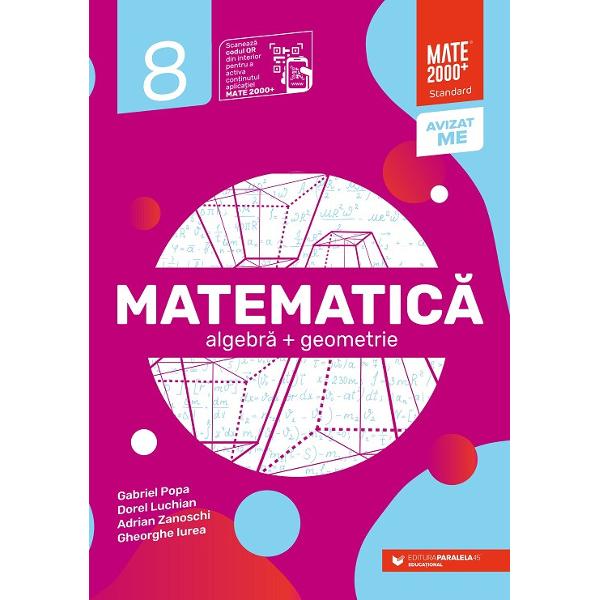 Avizat MEC conform OM nr 625021122020Seria de lucr&259;ri MATE 2000 STANDARD a ap&259;rut din necesitatea sistematiz&259;rii &537;i a interpret&259;rii creative &537;i aplicative a no&539;iunilor din noua program&259; în scopul armoniz&259;rii practicii &537;colare cu setul de competen&539;e impus &537;i cu specificul subiectelor de examen Am urm&259;rit trecerea de la formarea no&355;iunilor &351;i a 