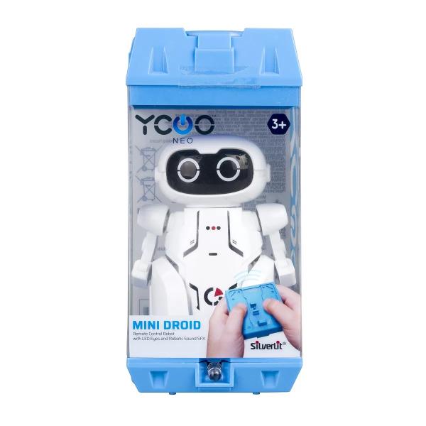 Roboti de dimensiuni mici Droid ii poti controlata de la distanta Ei au si functii cu sunete robotice adevarate sfx si telecomanda in infrarosu Ochii sunt de tip LED si se misca in doua directii