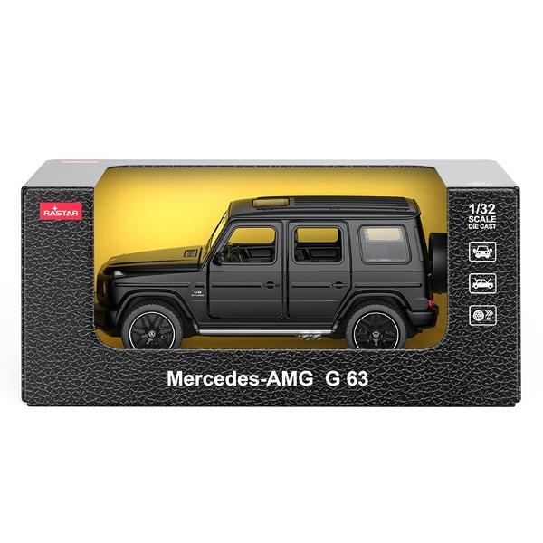 Masinuta are proportiile ideale pentru momente pline de distractie si amuzament avand dimensiunile in centimetri dupa cum urmeaza  199585 Masinuta metalica Mercedes Benz AMG G63 scara 1 la 32 are anvelope de cauciuc si un design detaliat interior-exterior realizat din material metalic turnat cu accesorii realizate din material plastic portiere de calitate superioara Copilul dumneavoastra se poate juca in voie cu masina metalica Mercedes Benz AMG G63 oferita de brandul international 