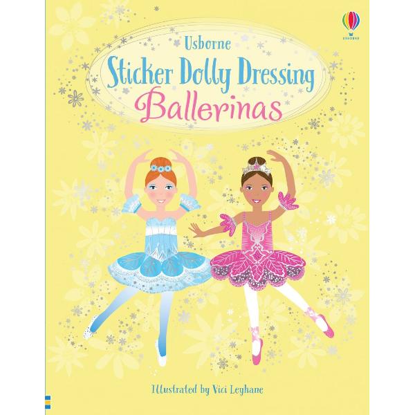 Dress the sticker dollies in a range of ballet outfits in this charming addition to the Sticker Dolly Dressing series There are lots of stickers with which to dress the dolls in in costumes and accessories and decorations to complete magical scenes from different ballets including Swan Lake and The Nutcracker 