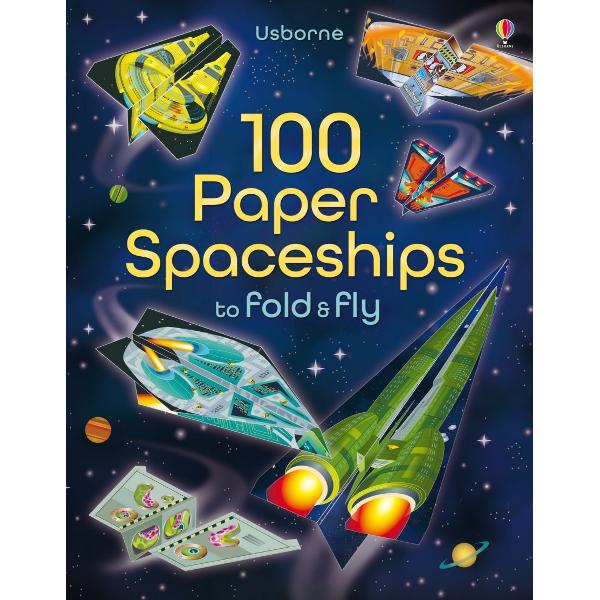 A hundred decorated tear-out sheets to fold into a fleet of paper spaceship planes from orbital cruisers to alien motherships The book includes detailed folding instructions for four different types of spaceship from mighty star cruisers to speedy scout ships plus flying tips and challenges so children can test the spaceships’ power and speed 