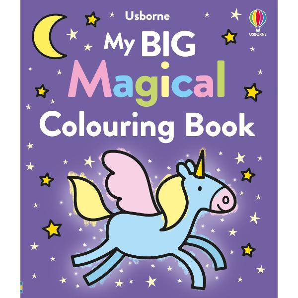 This enchanting first colouring book is packed with magical pictures from fairies casting sparkly spells to galloping unicorns diving mermaids and more There are over 90 bold outlines with large areas to fill helping young children develop mark-making and pen-control skills 