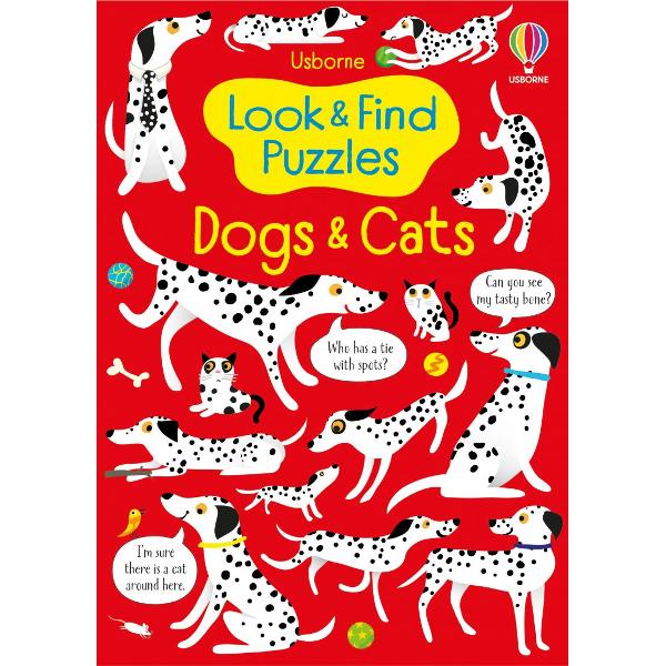 Spot a purple puppy a dog on a skateboard and a tap-dancing cat This entertaining book is packed with dogs and cats to find match and count and theres a little white mouse hiding in every picture Simple text and picture prompts direct specific searches and there are plenty of other delightful details to discover and talk about 