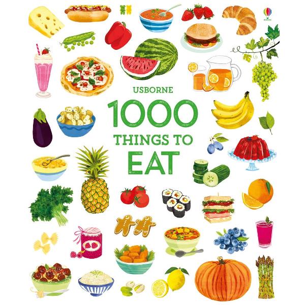 This beautifully illustrated reference book has pictures of 1000 things to eat from around the world Children can pore over topics such as ‘Breakfast’ ‘The bakery’ ‘Italian restaurant’ and ‘Street food’ and a section called ‘Festivals and celebrations’ which shows foods associated with Ramadan Chinese New Year Diwali and Thanksgiving 