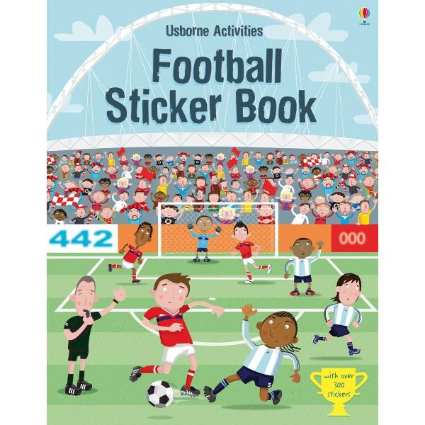 An action-packed sticker book full of sporty scenes and over 350 colourful stickers to complete the pictures Scenes include footballers at the training ground getting ready for the match and at a victory parade Includes blank football kit stickers for children to colour in with their favourite team strip 