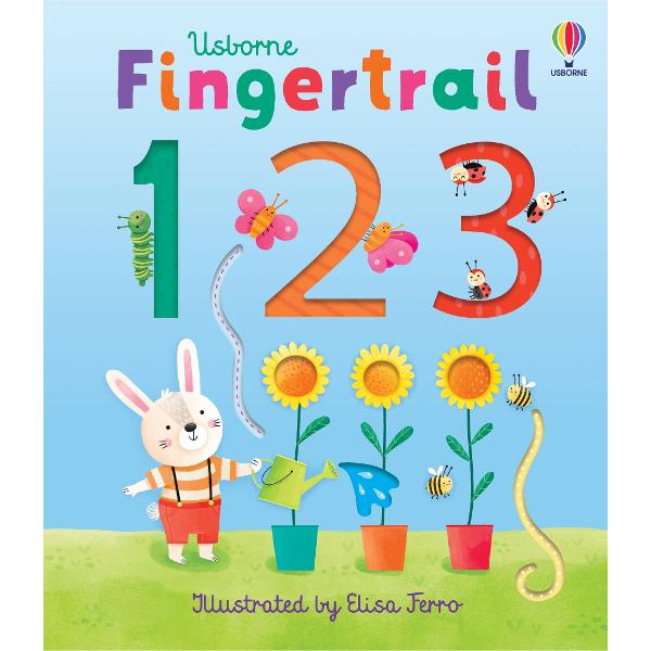 Meet 1 gentle giraffe 2 tigers on a tandem 3 trundling tractors and much more in this delightful board book Gorgeous illustrations irresistible finger trails and alliterative text combine to help very young children learn number names and shapes and practise counting