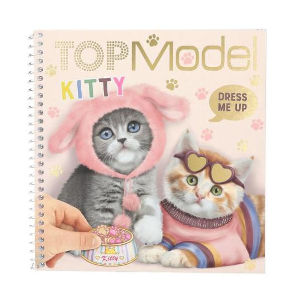 În cartea de autocolante TOPModel Dress me up Kitty totul este despre iubitele noastre lpisicute 24 de pagini ilustrate color &537;i 11 coli pline cu autocolante Cu legare practic&259; în spiral&259;