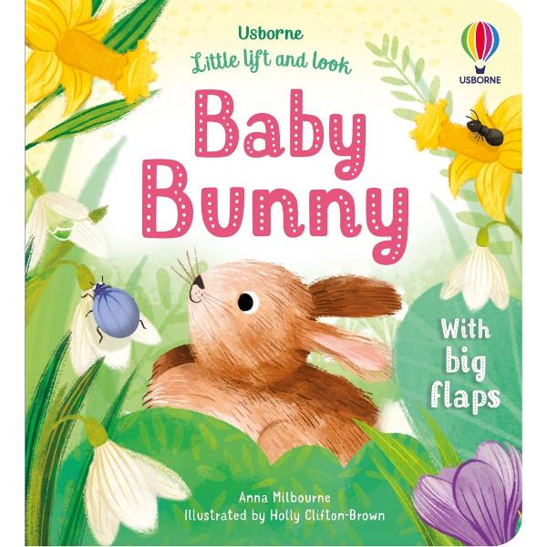 Wheres baby bunny gone now Find the sweet fluffy bunny as she hops around discovering new friends in the meadow Babies and toddlers will love lifting the flaps to find the animals and finding out what the bunny does all day Meet a fluttery butterfly a tiny mouse and a springy lamb with the bunny before she jumps back into her burrow to snuggle with her family 