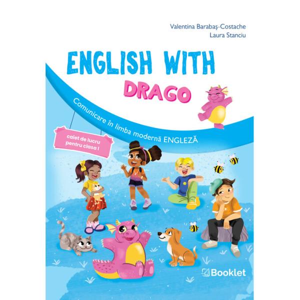 ENGLISH WITH DRAGO caietul de lucru de comunicare în limba modern&259; englez&259; pentru clasa I reprezint&259; un excelent instrument de lucru pentru micu&539;ii elevii care continu&259; c&259;l&259;toria în limba englez&259; &537;i î&537;i doresc s&259; aprofundeze cuno&537;tin&539;ele dobândite la &537;coal&259;Caietul con&539;ine opt unit&259;&539;i care introduc concepte de baz&259; &537;i dezvolt&259; diverse teme de comunicare 