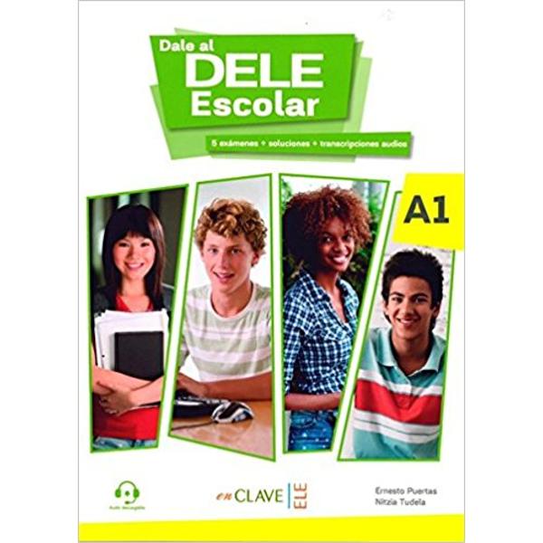 Est&aacute; dirigido a estudiantes adolescentes que vayan a examinarse del DELE Escolar A1 Puede ser utilizado tanto en clase como de forma aut&oacute;noma&nbsp;En el libro hay 78 tareas y 5 modelos de ex&aacute;menes e instrucciones y estrategias para realizar las diferentes pruebas del examen Comprensi&oacute;n de Lectura Comprensi&oacute;n Auditiva Expresi&oacute;n e Interacci&oacute;n Escritas y Expresi&oacute;n e Interacci&oacute;n Orales&nbsp;Audio descargable en MP3 