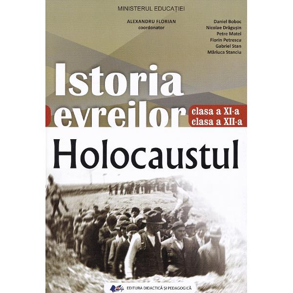 Manualul Istoria evreilor Holocaust destinat claselor a XI-a si a XII-a este o lucrare remarcabila elaborata cu sprijinul Institutului National pentru Studierea Holocaustului din Romania Elie Wiesel scris de echipa de experti coordonata de Dr Alexandru Florian si Dr Daniel Boboc Dr Nicolae Dragusin Dr Petre Matei Prof Dr Florin Petrescu Prof Gabriel Stan si Dr Mariuca Stanciu Acest manual este o resursa esentiala pentru intelegerea profunda a unei perioade cruciale 