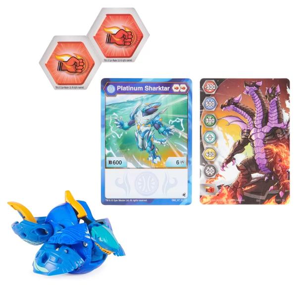 Dezlantuie transformari epice cu noile Legende Bakugan cu decor complet nou pentru personajele tale preferate Bakugan-ul tau tocmai a devenit mai puternic ca niciodata cu acesti Bakugan din seria Platinum cu experienta in lupta – realizate din metal adevarat Poti sa simti greutatea premium in mainile tale in timp ce le rulezi peste BakuMiez Priveste cum ti se deschide Bakuganul si cum se transforma in creaturi fioroase de actiune Acesti campioni de categorie grea vor produce pagube 