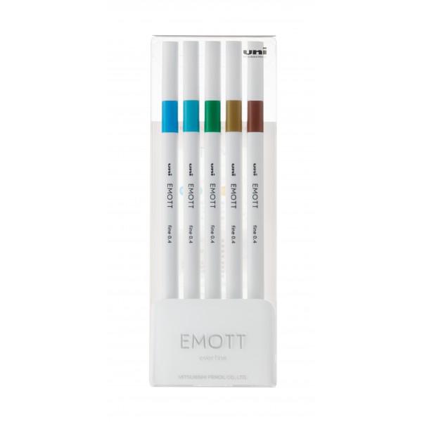 EMOTT exprim&259;-ti emotiile cu stilDesign ultramodern corp alb rafinat &537;i minimalist un vârf alb nemaiv&259;zut pân&259; acum descoper&259; EMOTT noul fineliner de zi cu zi pentru scris schitat si desenat cu stil in fiecare ziFiabil &537;i durabil v&259; va însoti când scrieti sau v&259; simtiti creativCu cele 40 de culori ale sale de la nuante dulci încânt&259;toare pân&259; la pasteluri moi 