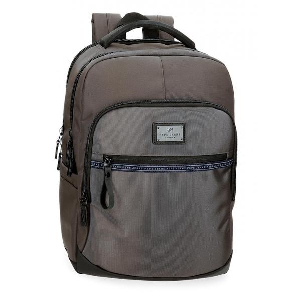 Rucsac casual pentru barbati Pepe Jeans Iron griCuloare griDimensiune 30x42x145 cmMaterial poliester  piele ecologicaBretele sunt ajustabile pentru o purtare confortabila si ergonomice care se adapteaza perfect la spate si captusiteCompartiment special pentru laptop tabletaCapacitate 17 litri2 compartimente pentru a mentine bagajele organizate si a transporta obiectele personale in calatorii sau plimbariManer 