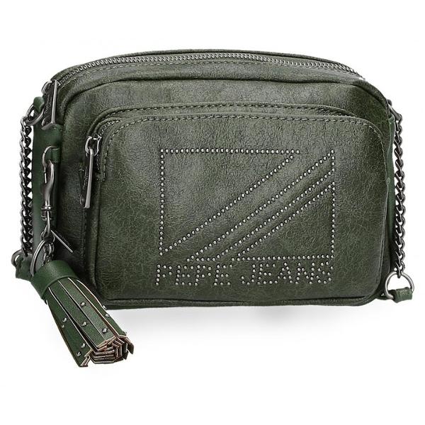 Geanta umar dama Pepe Jeans Donna 2 compartimente verde masliniu 24x16x9 cmBrand Pepe Jeans LondonCuloare verde masliniuDimensiune 24x16x9 cmMaterial piele ecologicaCapacitate 2 litri2 compartimente pentru o mai buna organizare si a transporta obiectele personale in calatorii sau plimbariGeanta are ca accesoriu un breloc detasabil care completeaza designulLungimea baretei este de aproximativ 80 cmMultiple 