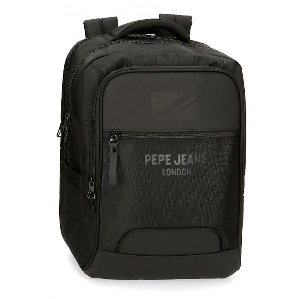 Rucsac barbati Pepe Jeans Bromley 24 2 compartimente buzunare laptop 156 inch tableta 12 inch negru 31x44x15 cmBrand Pepe Jeans LondonCuloare negruDimensiune 31x44x15 cmMaterial poliester  piele ecologicaBretele sunt ajustabile pentru o purtare confortabila si ergonomice care se adapteaza perfect la spate si captusiteCompartiment special pentru laptop tabletaCapacitate 19 litri2 compartimente pentru o mai buna 