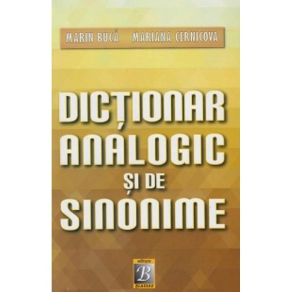 Dictionarul cuprinde aproape 1150 de grupuri analogice si de sinonime