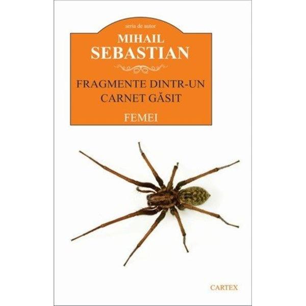 Debutul ca prozator al lui Mihail Sebastian cu Fragmente dintr-un carnet gasit 1932 nu iese din linia tematica a congenerilor sai glosand aforistic pe marginea aventurii cunoasterii a tragicului a ratarii a luciditatii in amor a revoltelor spiritului si in registru gidian a degajarii plenare etc Fragmentele de fapt o autofictiune camuflata diaristic dupa metoda de autenticizare larg utilizata de scriitorii secolului al XIX-lea sunt toate 126 pagini - hartie comerciala - scrise 