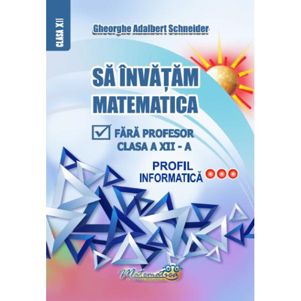 Lucrarea de fa&355;&259; a fost elaborat&259; conform programei &537;colare apro-bat&259; de MINISTERUL EDUCA&538;IEI NA&538;IONALE prin OMECT nr 5959  22122006 &537;i vine în întâmpinarea unui stil de înv&259;&539;&259;mânt modern u&537;or pl&259;cut prin care studiul matematicii s&259; se realizeze într-un mod atr&259;g&259;torÎn mod special lucrarea se adreseaz&259; elevilor de clasa a 