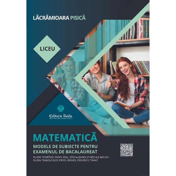 Aceast&259; lucrare se adreseaz&259; elevilor de clasa a XII-a de la profil real specializarea &537;tiin&539;e ale naturii &537;i de la profil tehnologic toate specializ&259;rile care doresc s&259; aprofundeze &537;i s&259; consolideze con&539;inuturile prev&259;zute în programa &537;colar&259; pentru disciplina Matematic&259; în vederea sus&539;inerii examenului de BacalaureatCulegerea de fa&539;&259; ofer&259; posibilitatea recapitul&259;rii 