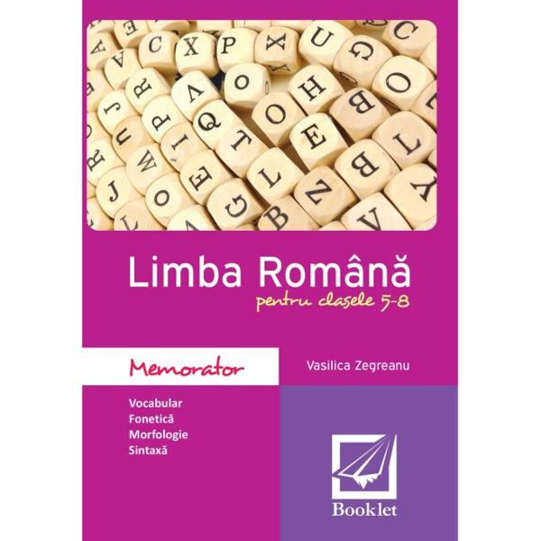 Memorator limba romana clasele V-VIII 2024