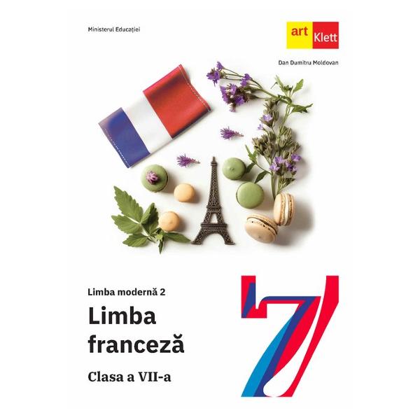 Manualul Limba modern&259; 2 – Francez&259; Clasa a VII-a este un manual conceput în Fran&539;a de c&259;tre nativi franceziManualul respect&259; specifica&539;iile Programei de limba francez&259; pentru clasa a VII-a limba modern&259; 2 atât în privin&539;a competen&539;elor generale &537;i specifice de dezvoltat cât &537;i a con&539;inuturilor gramaticale lexicale &537;i fonetice Tematica celor &537;ase 