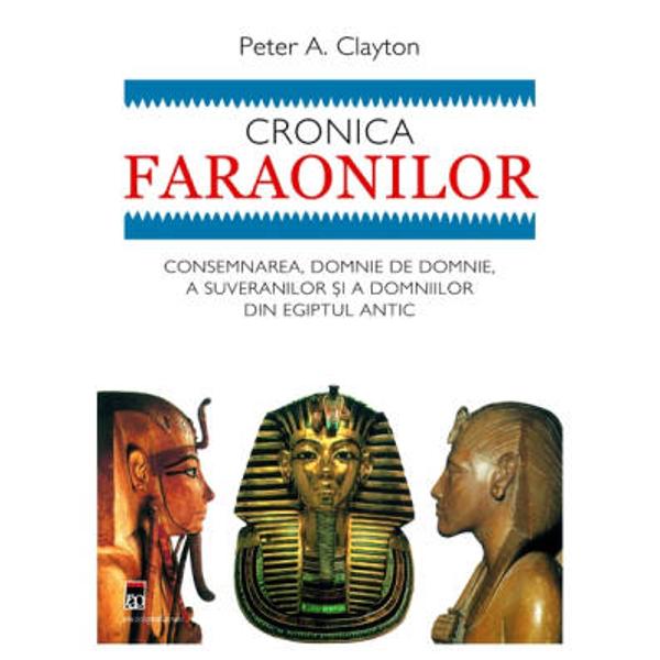 Cronica faraonilor este prima carte care ne prezint&259; &238;n form&259; narativ&259;&160;utiliz&226;nd reprezent&259;ri grafice &351;i alte asemenea ajutoare vizuale to&355;i&160;conduc&259;torii &351;i dinastiile Egiptului &238;n ordine cronologic&259; Portretele&160;biografice ale fiec&259;rui faraon sunt &238;nglobate &238;ntr-o istorie exhaustiv&259;&160;&351;i extrem de u&351;or de citit a Egiptului antic adus&259; la via&355;&259; prin&160;realiz&259;rile 