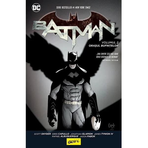 Serie bestseller 1 New York TimesUn succes atât în rândul criticilor cât &537;i al publicului Batman Ora&537;ul bufni&539;elor continu&259; saga confrunt&259;rii Cavalerului Întunecat cu for&539;ele r&259;uluiVreme de mai bine de un secol Conclavul Bufni&539;elor a condus în secret Gotham City  &822;  puterea sa nu cuno&537;tea limite Pân&259; la confruntarea cu BatmanCavalerul 