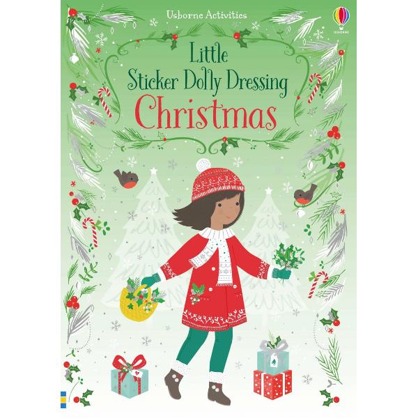 This festive activity book for little children is full of Christmas scenes to decorate Dress the dolls for a Christmas market ice skating building a snowman and lots more With over 200 stickers of festive outfits and Christmas decorations 