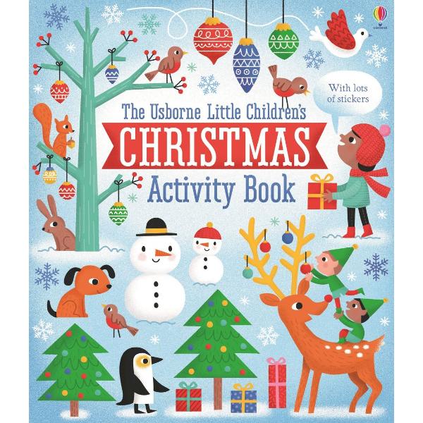 A fantastic book of Christmas things to do from festive puzzles to doodling and colouring with dozens of stickers Children can decorate a Christmas tree with sticker baubles spot the penguins ice skating and guess what the presents are in their colourful wrapping paper A great way to keep kids busy over the holidays 