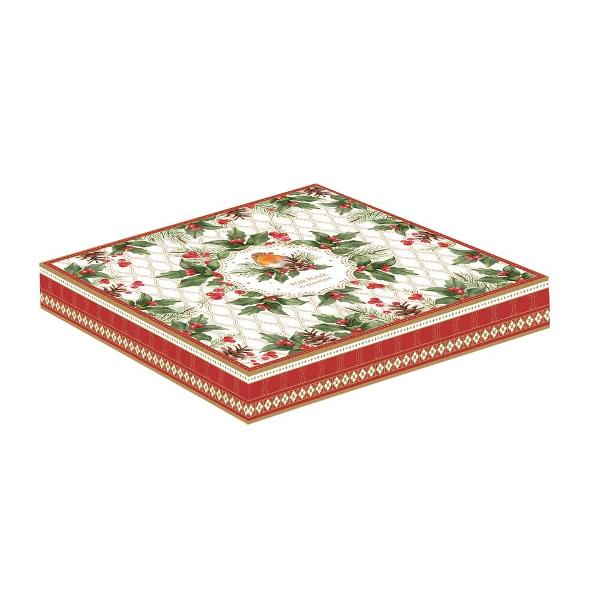 Platou de portelan Christmas Berries 22 cm Easy Life R1484chbe