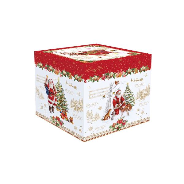 Borcan de biscuiti din portelan Christmas Memories 23 cm Easy Life R1097chme