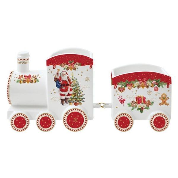 Tren de portelan cu 2 piese Christmas Memories 25x8x12 cm R1098chme