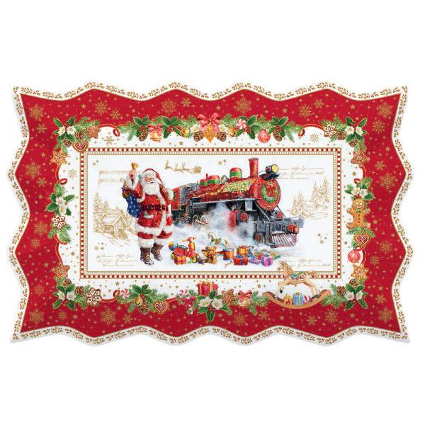 Platou de portelan Christmas Memories 35x23 cm Easy Life R1004chme