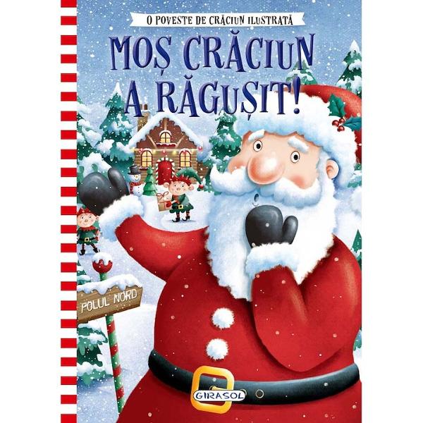 O poveste de Craciun-Mos Craciun a ragusit   Mos Craciun si-a pierdut vocea chiar in Ajunul Craciunului Ce nenorocire Cum o sa mai strige el vesel Ho-ho-ho dragii Mosului in zborul sau cu sania plina de cadouriOare cine il poate ajuta Afla ce se intampla si bucura-te de frumoasele ilustratii O simpatica poveste de iarna cu care sa intampini CraciunulIlustratii color de Rob Parkinson