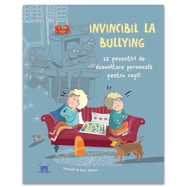 Cartea Invincibil la Bullying este o colec&539;ie de 12 povestiri de dezvoltare personal&259; pentru copii scrise de 12 autori Fiecare povestire abordeaz&259; diverse provoc&259;ri cu care copiii se pot confrunta în via&539;a de zi cu zi cum ar fi presiunea grupului stima de sine agresivitatea manipularea &537;i pericolele din mediul online Cartea ofer&259; exemple de situa&539;ii în care copiii înva&539;&259; s&259; fac&259; fa&539;&259; bullying-ului 