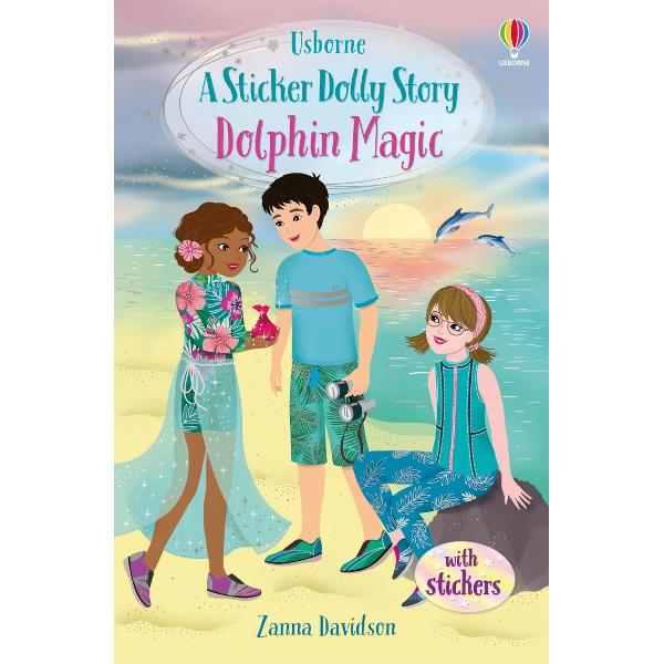 A sparkly summer title in the Sticker Dolly Story fiction series inspired by the best-selling Sticker Dolly Dressing with a page of stickers to dress the Dolls Perfect for fans of Holly WebbIts the day of the Midsummer Party in Dolly Town when a mission comes through a dolphin mother and baby are trapped in a bay on Coral Island - can three Dolls volunteer to help on the mission Soon Jack Holly and Olivia are zooming away on the Shooting Star train to see if they can 