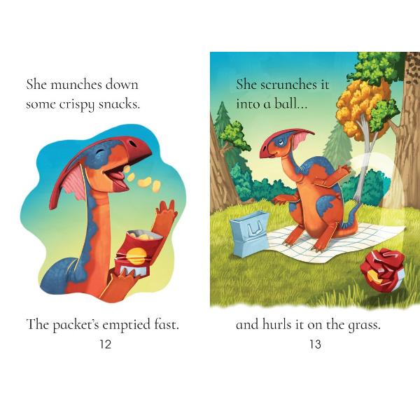 Jess is enjoying a picnic in Fern Forest But most of her rubbish ends up on the forest floor Can Sid and his friends persuade her to go green Find out in this eco-friendly addition to the Dinosaur Tales series 