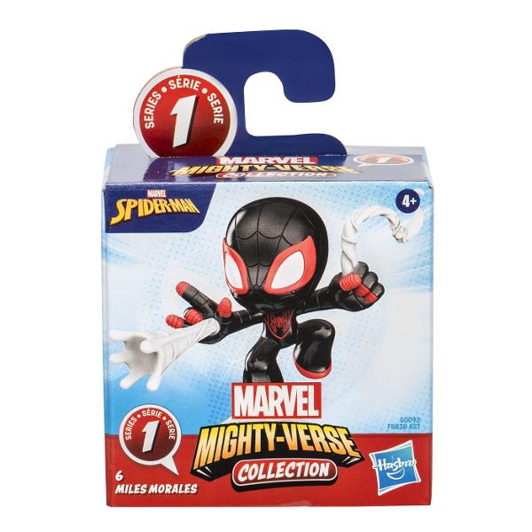 Imaginati-va super-eroii si raufacatorii tai preferati in forma de buzunar Colectia Marvel Spider-Man Mighty-Verse Series 1 are 6 personaje din care sa aleaga Spider-Man Green Goblin Miles Morales Venom Spider-Gwen si Spider-Man 2099 Fiecare figura de actiune masoara 572 cm si prezinta ipostaze dinamice de actiune care sunt gata pentru timpul de joaca sau pentru afisare interesanta Aceste miniaturi adorabile sunt micile cadouri sau premii perfecte pentru baieti si fete Colecteaza 