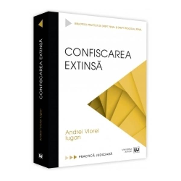 Institu&539;ia confiscarii extinse a fost introdusa in legisla&539;ia din &539;ara noastra in urma cu circa &537;ase ani Cu toate acestea jurispruden&539;a instan&539;elor judecatore&537;ti reflecta o oarecare timiditate in aplicarea acestei masuri Apreciem ca se impunea apari&539;ia unei lucrari care sa analizeze practica judiciara existenta in domeniu &537;i sa examineze principalele probleme cu care s-au confruntat judecatorii in aplicarea noii institu&539;iiLucrarea 